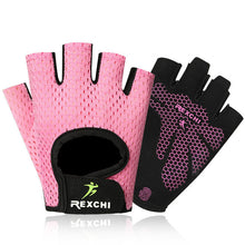 Load image into Gallery viewer, Professional Gym Fitness Gloves Power Weight Lifting Women Men Crossfit Workout Bodybuilding Half Finger Hand Protector
