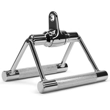 Load image into Gallery viewer, V Handle Cable Multi Rotation Gym Pull Down Rope Accessories Bodybuilding Biceps Triceps Grip Bar F1
