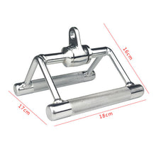 Load image into Gallery viewer, V Handle Cable Multi Rotation Gym Pull Down Rope Accessories Bodybuilding Biceps Triceps Grip Bar F1
