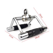 Load image into Gallery viewer, V Handle Cable Multi Rotation Gym Pull Down Rope Accessories Bodybuilding Biceps Triceps Grip Bar F1
