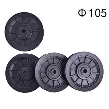 Load image into Gallery viewer, 4 Pcs/Lot Wholesale Universal 70mm/90mm/105mm Diameter Wearproof Nylon Bearing Pulley Wheel Cable Gym Fitness Equipment Part
